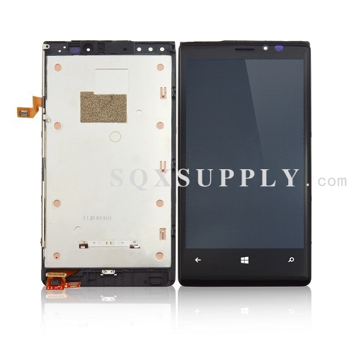LCD Screen and Digitizer with Front Frame Assembly for Lumia 920 (OEM)