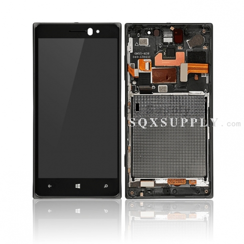 LCD Screen and Digitizer with Front Frame Assembly for Lumia 830 (OEM)