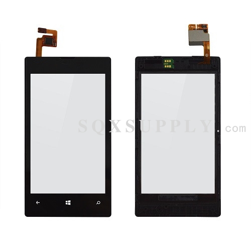 Digitizer Touch Screen with Frame for Lumia 520