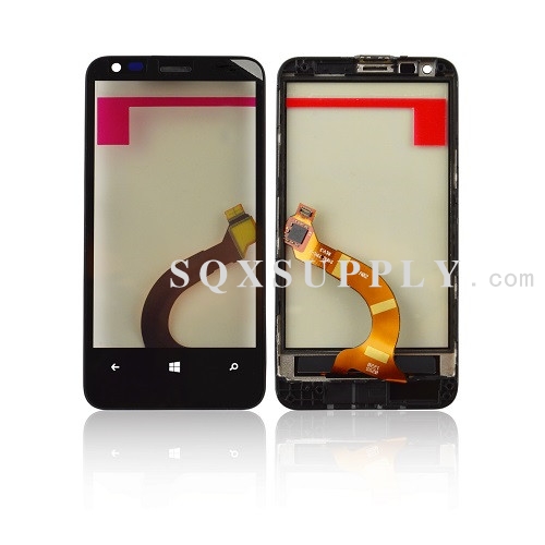 Digitizer Touch Screen with Frame for Lumia 620