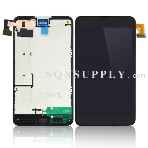 LCD Screen and Digitizer with Front Frame Assembly for Lumia 630/635