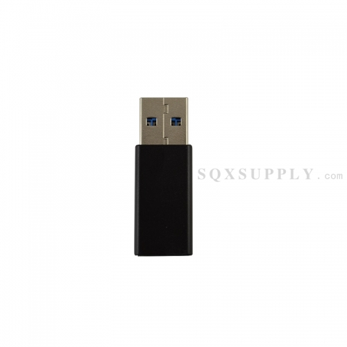 USB 3.0 A/M to USB C/F Adapter - Black