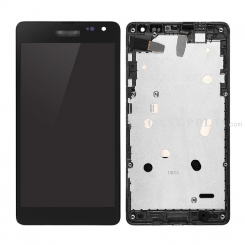 LCD Screen and Digitizer with Front Frame Assembly for Lumia 535 Dual SIM