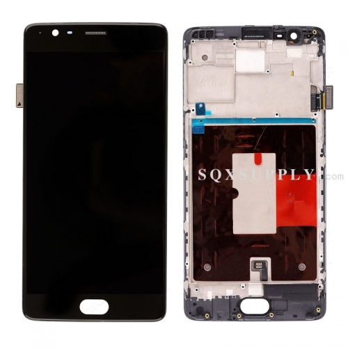 LCD Screen and Digitizer with Front Frame Assembly for OnePlus 3/3T