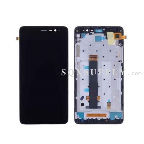 LCD Screen and Digitizer with Front Frame Assembly for Xiaomi RedMi Note 3 (OEM)