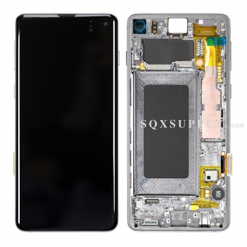 LCD Screen with Digitizer with Front Frame Assembly for Galaxy S10