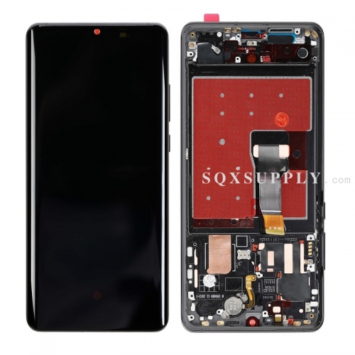 LCD Screen and Digitizer with Front Frame Assembly for Huawei P30 Pro