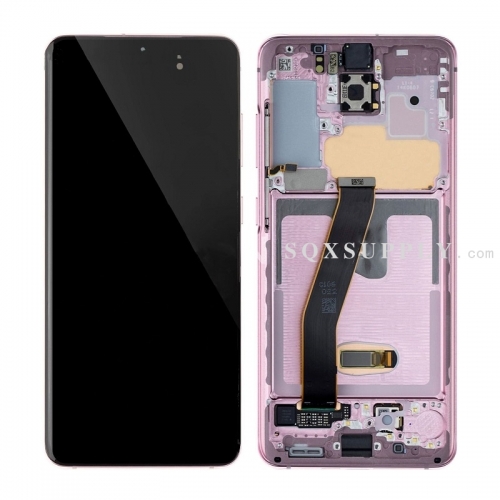 LCD Screen and Digitizer with Frame Assembly for Galaxy S20
