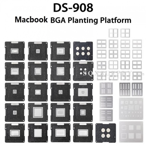 DS-908 Soldering Tool Kit for Macbook Air/ Pro BGA Chips BGA Reballing Platform Set Soldering Tool Kit for Macbook 2010-2018
