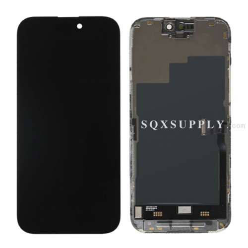 Premium for iPhone 15 Pro OLED Screen with Digitizer and Frame Assembly