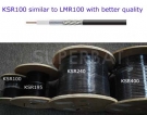 RF Coaxial Low Loss Cable KSR100 drop-in replacement for LMR100 1 Meter