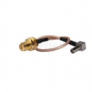RP-SMA female to MS-147 plug right angle pigtail cable RG316 for 3G USB Wireless