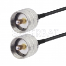 UHF Male to UHF Male Cable Using RG58 Coax