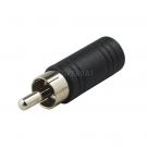 RCA Plug Male to 3.5mm Jack Female Adapter Straight