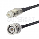 FME Jack to BNC Male Cable Using RG174 Coax