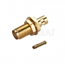 Custom RF Cable Assembly SMA Jack Straight Bulkhead pigtail cable Using RG402 .141