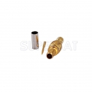 SSMB Jack Male Connector  Straight Crimp for RG316