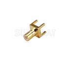 SMB Male Jack Straight Solder PCB Mount Connector