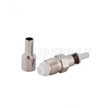 Jack FME connector for RG316, RG174, LMR100 coaxial cable