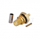 SMA Female Bulkhead O-ring Crimp Cable Connector for RG316 RG174