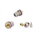 N Jack Female Connector Straight Bulkhead With O-Ring Solder for Semi-Rigid .141" RG402 Cable