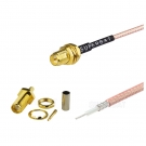 RP SMA Female Bulkhead Antenna Pigtail Custom RF Cable Assembly Jumper Cable
