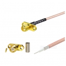 RP SMA Female 2 holes with wifi Antenna Pigtail Custom RF Cable Assembly Jumper Cable
