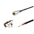Straight plug FME connector for RG-174 custom coaxial cable assembly