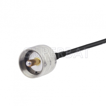 RF coaxial UHF Male PL-259 to NMO mount Jumper RG58 Extension Cable-Truck Antenna Adapter Cable for Yaesu HYT Vertex Icom Mobile Radio