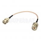 RF coaxial coax BNC Male to UHF Female SO239 Connector Pigtail Jumper RG316 Extension Cable Ham Radio Antenna Adapter Cable Assembly