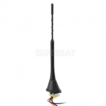 Amplified DAB/DAB+ car radio aerial roof mount antenna for Alpine Sony DAB Radio