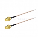 RP-SMA adapter Pigtail cable RG178 6inch 15cm RP-SMA socket 2 pieces for Wifi router Ham radio