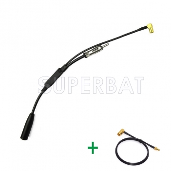 FM/AM to DAB/FM/AM car radio aerial converter With SMB to SMA antenna adaptor cable