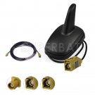 Trucks/Home Commercial Satellite Radio Antenna Shark Fin Antenna Fakra Curry K Female and Fakra Extension Cable for SiriusXM Satellite radio