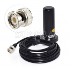 Vehicle/car Mobile Radio 9cm Antenna Magnetic Base Mount BNC 5M Cable VHF/UHF Dual Band for Car Mobile Radio Station/BC75XLT BC125AT Scanner