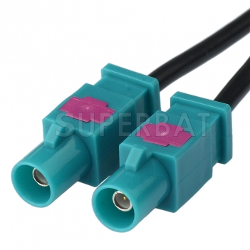 Superbat Dual Fakra Radio Aerial Antenna Amplified Adapter Diversity System for VW AUDI
