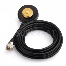 UHF Magnet Mount NMO Mag Mount 5m Antenna Aerial Cable Roof or Trunk Mobile Radios Connector for Yaesu HYT Vertex Icom Mobile Radios