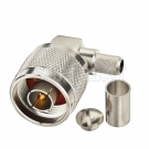 N Male Right Angle Crimp Connector for LMR240/ Type cable