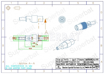 MMCX Jack Female Connector Straight Solder for 1.13mm Cable