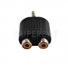 3.5-RCA RF Adapter 3.5mm Plug to RCA Jack/Jack adapter