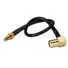 SMB male right angle to SMB female straight RF coaxial coax cable assembly pigtail cable RG174