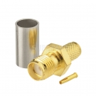RF SMA Female Straight Crimp Connector for RG58 LMR195