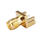 SMA Jack Female PCB Mount Connector Straight for .048 inch End Launch