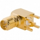 Superbat SMA Jack Female right angle PCB Thru hole Reverse Polarized connector