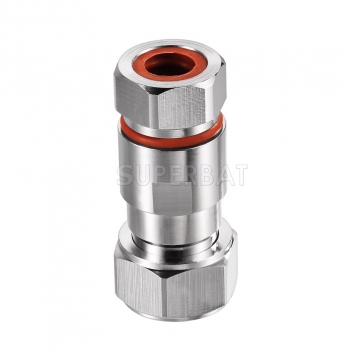 4.3-10 Male Low PIM Connector for 1/2" Superflex Cable | ≤ -160dBc, 50 Ohm