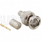 Superbat RF connector BNC Male Plug Straight Crimp Connector 75 Ohm for RG-59 Coaxial Cable