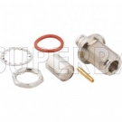 Superbat 50 Ohm N Type Jack Female Straight Bulkhead Crimp Connector For LMR-400 Coaxial Cable