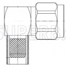 Superbat N Type Right Angle Plug Male Crimp 50 Ohm Connector for RG-214 Cable