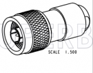 Superbat 50 Ohm N Type Plug Male Striaght Clamp Connector for RG-59 Coaxial Cable