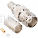 TNC Female Jack Crimp Connector 50 Ohm for LMR-195 KSR-195 Coax Cable